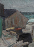 Load image into Gallery viewer, Vintage Mid Century Seascape Oil Painting By C Berndtsson Sweden