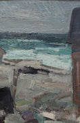 Load image into Gallery viewer, Vintage Mid Century Seascape Oil Painting By C Berndtsson Sweden