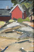 Load image into Gallery viewer, Mid Century Affordable Vintage Art Original Coastal Oil Painting