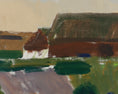 Load image into Gallery viewer, Mid Century Original Vintage Farmhouse Oil Painting from Sweden