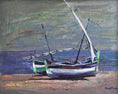 Load image into Gallery viewer, Mid Century Original Coastal Oil Painting From Sweden