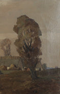 Load image into Gallery viewer, Original Vintage Farmhouse Oil Painting from Sweden 1938