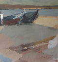 Load image into Gallery viewer, Mid Century Original Coastal Oil Painting From Sweden