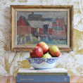 Load image into Gallery viewer, Charming Swedish Vintage Original Village Oil Painting