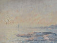 Load image into Gallery viewer, Vintage Art Mid Century Coastal Oil Painting by from Sweden