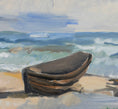 Load image into Gallery viewer, Mid Century Original Coastal Oil Painting From Sweden