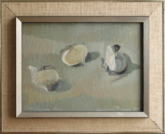 Mid Century Original Still Life Painting from Sweden 1955