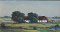 Load image into Gallery viewer, Mid Century Original Vintage Farmhouse Oil Painting from Sweden