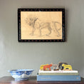 Load image into Gallery viewer, Art School Drawing of Lion Sculpture From Sweden