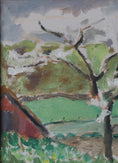 Load image into Gallery viewer, Mid Century Original Landscape Oil Painting From Sweden by A Björkman 1945
