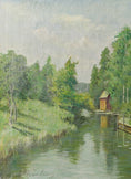 Load image into Gallery viewer, Vintage Art Original Landscape Oil Painting From Sweden