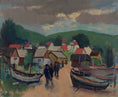 Load image into Gallery viewer, Mid Century Vintage Oil Painting From Sweden by Hamborn