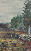 Load image into Gallery viewer, Original Vintage Farmhouse Oil Painting from Sweden 1935