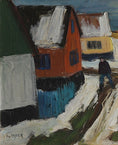 Load image into Gallery viewer, Mid Century Vintage Winterscape From Sweden by I Linder
