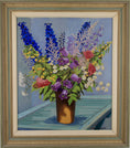 Load image into Gallery viewer, RESERVED SC Vintage Art Still Life Original Oil Painting From Sweden K Runert