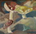 Load image into Gallery viewer, Vintage Mid Century Mushroom Oil Painting By Sweden