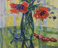 Load image into Gallery viewer, Original Still Life Floral Oil Painting Vintage Mid Century Sweden