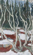 Load image into Gallery viewer, Mid Century Original Winterscape Oil Painting From Sweden