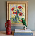Load image into Gallery viewer, Original Still Life Floral Oil Painting Vintage Mid Century Sweden