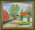 Load image into Gallery viewer, Mid Century Original Vintage Landscape Oil Painting from Sweden
