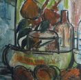 Load image into Gallery viewer, Vintage Mid Century Swedish Art Still Life Oil Painting