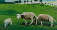 Load image into Gallery viewer, Vintage Art Room Original Oil Painting of Cows From Sweden