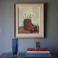 Load image into Gallery viewer, Swedish Vintage Art Still Life Oil Painting by H Larsson