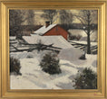 Load image into Gallery viewer, Original Winterscape Oil Painting From Sweden