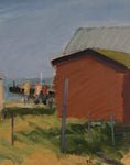 Load image into Gallery viewer, Vintage Coastal Painting by T Nilsson from Sweden