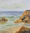 Load image into Gallery viewer, Vintage Mid Century Seascape Oil Painting From Sweden 1977