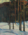 Load image into Gallery viewer, Original Winterscape Oil Painting From Sweden