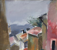Load image into Gallery viewer, Mid Century Original Cityscape Oil Painting From Sweden