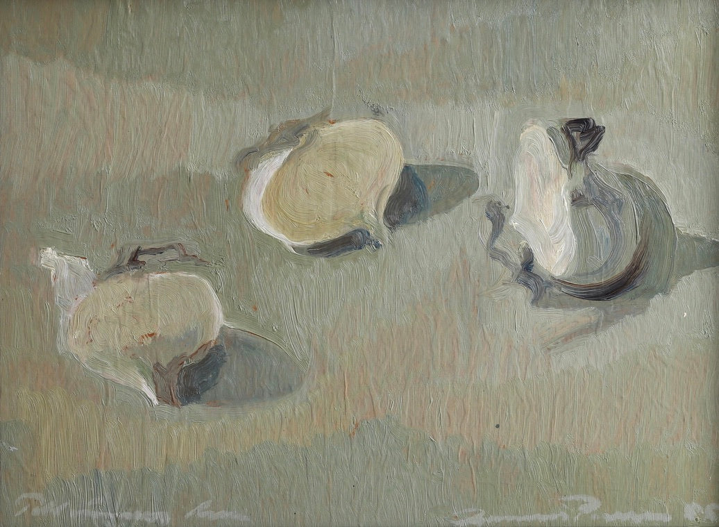 Mid Century Original Still Life Painting from Sweden 1955