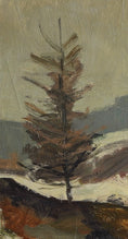 Load image into Gallery viewer, Original Vintage Art Room Winterscape Oil Painting from Sweden