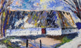 Load image into Gallery viewer, Original Vintage Farmhouse Oil Painting from Sweden
