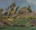 Load image into Gallery viewer, Mid Century Original Landscape Oil Painting From Sweden M Larsson