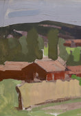 Load image into Gallery viewer, Mid Century Original Vintage Farmhouse Oil Painting from Sweden