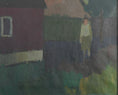 Load image into Gallery viewer, Mid Century Original Landscape with Figure Oil Painting from Sweden