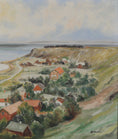 Load image into Gallery viewer, Vintage Art Mid Century Coastal Oil Painting by from Sweden