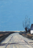 Load image into Gallery viewer, Original Vintage Mid Century Farmhouse Oil Painting Sweden