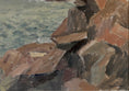 Load image into Gallery viewer, Vintage Art Room Coastal Painting from Sweden