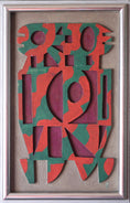 Load image into Gallery viewer, Mid Century Abstract Relief from Sweden