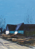 Load image into Gallery viewer, Original Vintage Mid Century Farmhouse Oil Painting Sweden