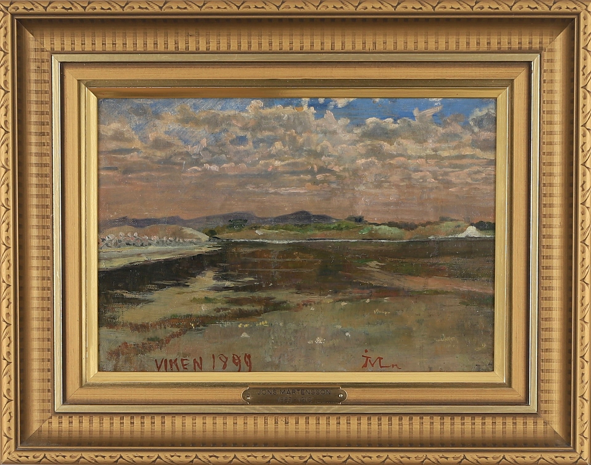 Coastal Painting by from Sweden by J Martensson