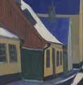Load image into Gallery viewer, Charming Swedish Vintage Original Village Oil Painting