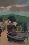 Load image into Gallery viewer, Mid Century Vintage Oil Painting From Sweden by Hamborn