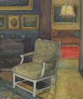 Load image into Gallery viewer, Vintage Art Room Original Interior Painting from Sweden