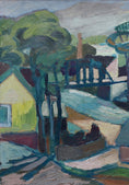 Load image into Gallery viewer, Vintage Art Original Landscape Oil Painting From Sweden