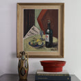 Load image into Gallery viewer, Original Vintage Mid Century Still Life Oil Painting from Sweden