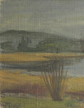 Load image into Gallery viewer, Mid Century Original Landscape Oil Painting From Sweden